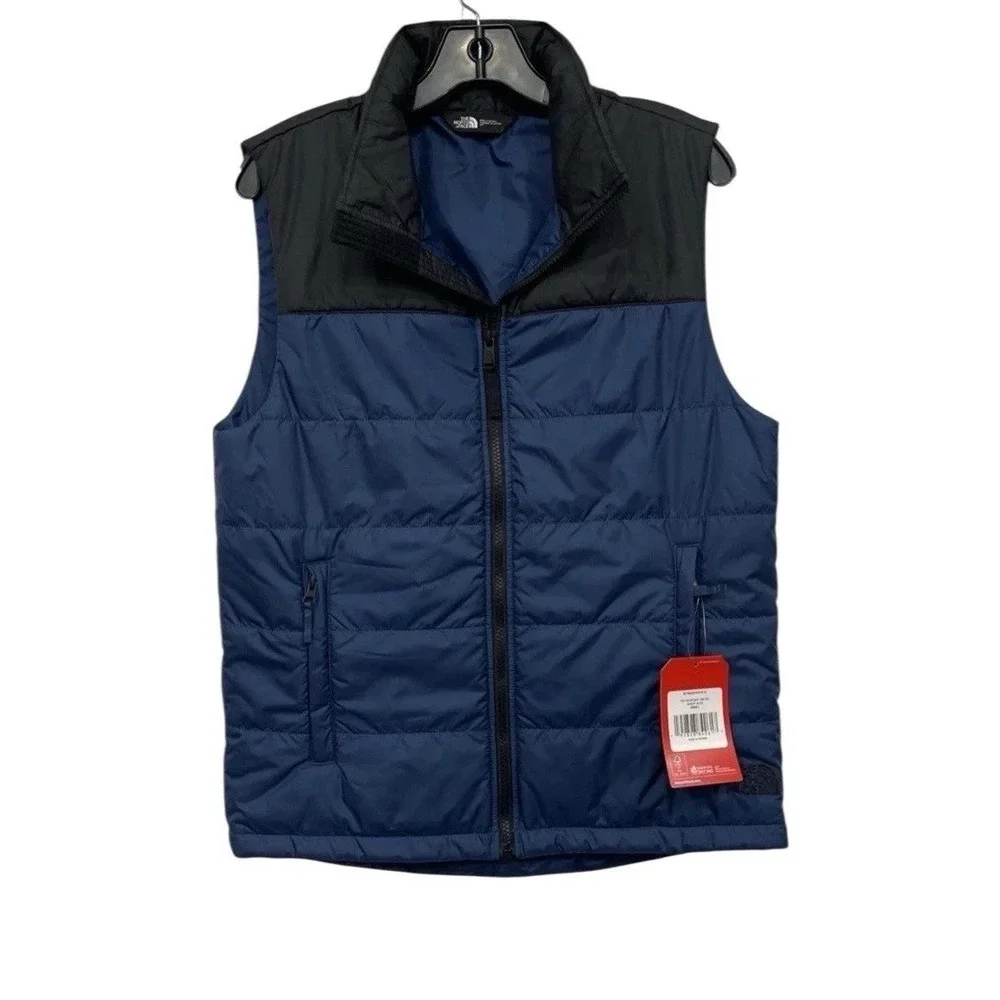 The North Face 🤑Everyday 🔥Insulated Vest Blue &Black Full Zip NWT $140‎ Sz -S